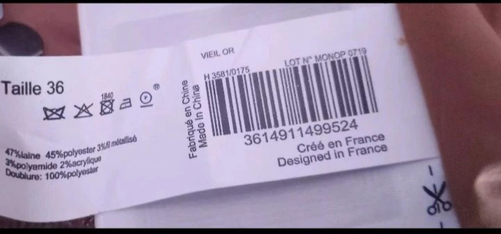 Polder Monoprix- Calça lã-Tamanho 36-Novo com etiqueta – photo 11
